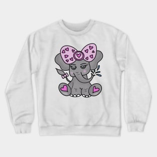 Cute Elephant Crewneck Sweatshirt